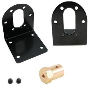 37Mm Motor Mount Bracket Brass L Type For <b>Robot</b> Drone Car <b>Mini</b> Dc Motor Accessory - Product Image 3