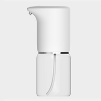 Distributeur de savon en mousse céramique Homedec au design moderne, avec capteur de mouvement, distributeur automatique de savon pour les mains, taille mini portable pour la salle de bain