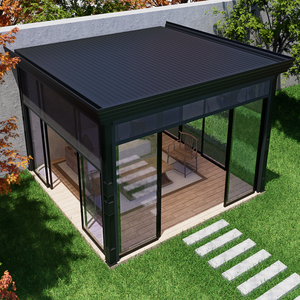 Villa Design Motorisé Aluminium Double Toit Auvent Pavillon Pergola Gazebo Afrique du Sud Extérieur 3x4 6x4 - Product Image 2