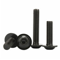 Acier au carbone M2 M2.5 ASTM A325 GR A B C ASTM 449 B7 B8 B8M Vis à tête cylindrique hexagonale à empreinte cruciforme en oxyde noir