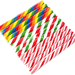 Decoraciones navideñas Sweet & Sour Candy Canes Sticks Mix Fruits Hard Candy Lollipop - Product Image 1