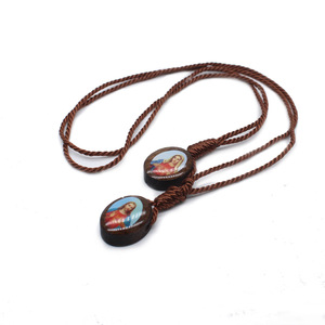 <span class=keywords><strong>Saint</strong></span> <span class=keywords><strong>père</strong></span> et vierge épaulettes catholique en bois croix omoplate collier prière église chrétienne fournitures en gros - Product Image 2