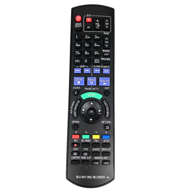 New N2QAYB000475 Remote Control Fit for Panasonic DMRXW380 DMRXW385 Blu-ray Disc Recorder N2QAYB000757 N2QAYB000756 N2QAYB000479