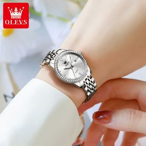 Montres-bracelets de luxe Olevs 3625 OEM ODM avec logo personnalisé, diamants, calendrier, <span class=keywords><strong>montre</strong></span> à quartz pour <span class=keywords><strong>femme</strong></span>, mode business, <span class=keywords><strong>montre</strong></span> pour <span class=keywords><strong>femme</strong></span> - Product Image 2