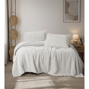 Cotton Box Softnest <b>Single</b> <b>Bedspread</b> Boleta Stone Embroidered Patchwork Design Twin Queen King Velvet Polyester Home Hotels - Product Image 3
