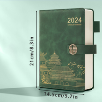Best-seller Ensemble de cahiers A5 couverture rigide en cuir PU personnalisée avec reliure à coudre en feuille d'or couverture étanche nouvelle version cahier