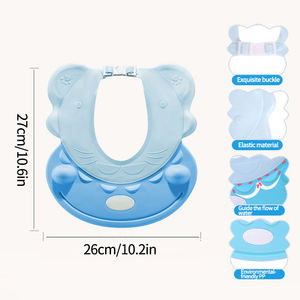 Chapeau visière réglable doux shampooing <span class=keywords><strong>douche</strong></span> protection de bain chapeau de bain pour tout-petit - Product Image 5