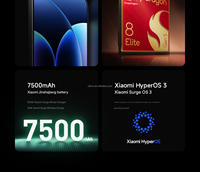 Éxito de Ventas 2025 Xiaomi Mi 17 Pro Max con Snapdragon 8 Gen 5 Ultra/ Pantalla de 6.9 Pulgadas 120Hz/ Pantalla Secundaria