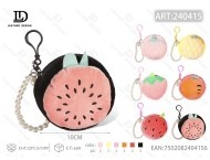 Monedero de peluche de 10 cm con diseño de sandía para niños y niñas - Product Image 1