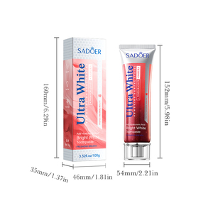 <span class=keywords><strong>Dentifrice</strong></span> <span class=keywords><strong>blanchissant</strong></span> à la grenade de marque indépendante, directement de l'usine, 100g, pour l'élimination des taches de vin rouge et de desserts, support OEM/ODM - Product Image 6