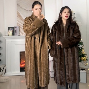 Manteau en fausse fourrure de luxe épaisse de haute qualité pour femmes, collection automne-hiver 2025, fabrication sur mesure - Product Image 1