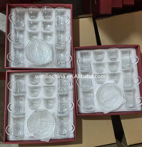 Wenlin fábrica Arabia Hotel nuevo juego de té y café de vidrio de alta calidad Etiopía cerámica diseño del hogar taza de porcelana de agua - Product Image 2