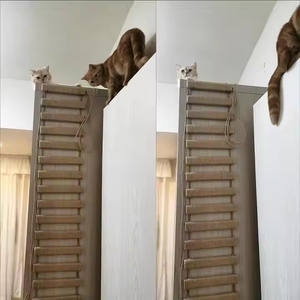 2025 muebles para mascotas juguete <span class=keywords><strong>DIY</strong></span> muebles para gatos Marco de escalada columna cuerda de Sisal escalera para gatos puente escalera para gatos con cuerda de Sisal - Product Image 5