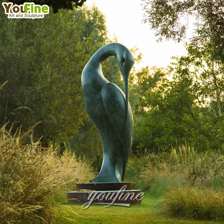 Statua astratta dell'uccello dell'iside del bronzo del giardino all'aperto di grandi dimensioni