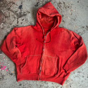 Felpe con Cappuccio Vintage Finch Garment, 400GSM Peso Pesante, Produttore di Abbigliamento Streetwear Personalizzato con Logo, Cerniera Doppia per Uomo - Product Image 1