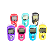 Compteur de tasbih LED, affichage numérique, plastique, alimenté par batterie, anneau de doigt, compteur de points