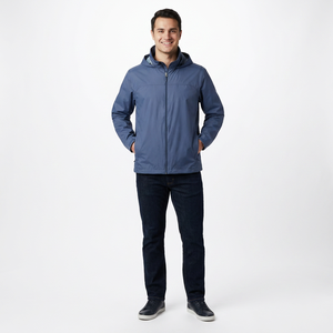Veste à capuche coupe-vent légère en polyester pour hommes, personnalisée de haute qualité, nouvelle condition avec sweats à capuche zippés pour hommes - Product Image 1