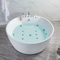 Quinn Luxe Intégré Double Couple Massage Baignoire Température Constante Sans Soudure Conception Indépendante Trempage Salle De Bains