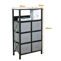 Armoire à tiroirs de rangement pour meubles de salon avec commode à tiroirs en tissu