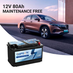 유지보수 불필요 <span class=keywords><strong>AGM</strong></span> 배터리 스타트 스톱 도매 ODM 자동차 시동 배터리 12V 80AH 독일차용 - Product Image 2