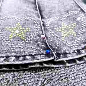 Set di <span class=keywords><strong>abbigliamento</strong></span> Boutique per ragazze di Design professionale 2022 estivo abito di jeans per ragazze - Product Image 3
