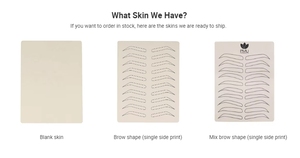 Práctica de látex sintético sin tinta en blanco, pieles, tatuaje, microblading, práctica de piel falsa para artistas principiantes de tatuajes - Product Image 2