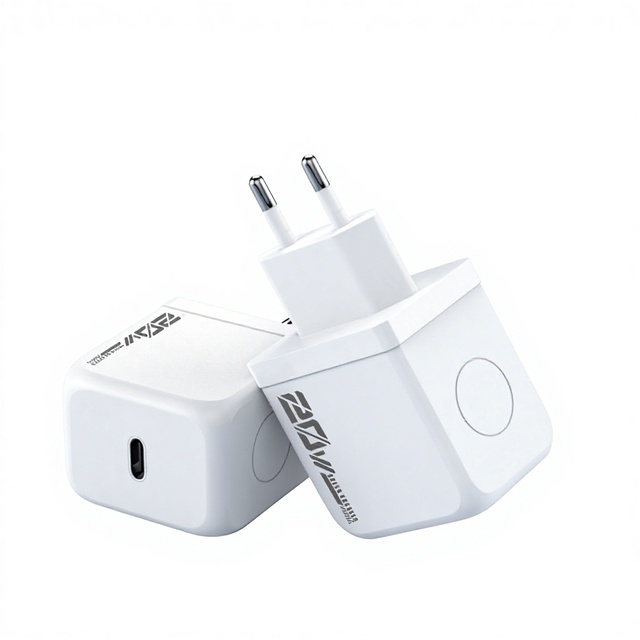 20W GAN Type-C Mobile Phone Charger with PD & QC3.0 Fast Charging Dual-Port 5V/3A Output Safe Over-Charging Protection