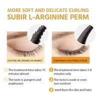 Kit de permanente rapide pour cils sans odeur, 5-8 min, formule végétalienne sans acide thioglycolique, lotion semi-permanente pour rehaussement de cils