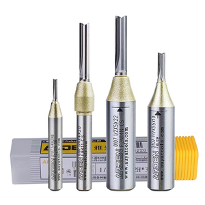 Fraise droite <span class=keywords><strong>à</strong></span> double dent en carbure TCT Arden, queue de 1/2 pouce, pour fraisage CNC du bois, rainurage et dégrossissage - Product Image 4