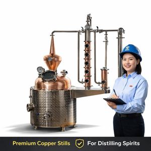 Équipement de distillerie personnalisé pour Gin, Vodka, <span class=keywords><strong>Rhum</strong></span> et Whisky Système de distillation en cuivre - Product Image 1