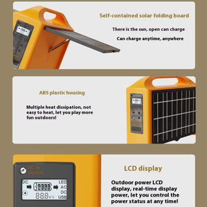 Centrale Électrique Mobile Solaire Extérieure 100W, Stockage d'Énergie au Lithium Fer Phosphate, Source d'Alimentation pour Camping 220V, Prise AU/US, MPPT Pur - Product Image 5