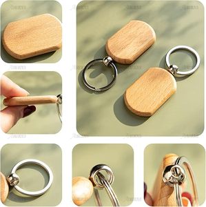 Bestseller Hexagon Key Tags Unfinished Beech Wood <b>Blanks</b> with Iron <b>Rings</b> Ideal for Laser Engraving Wholesale Custom Gifts - Product Image 5