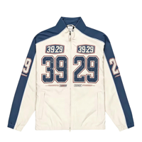 Blouson Bomber Rétro Racing 3929 Imprimé Double Face Unisexe Vintage Varsity Personnalisé Streetwear Zippé en Toile Fine Ample pour l'Automne