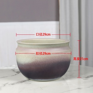 Macetas de Cerámica Decorativas para Interiores y Exteriores, Resistentes a Altas Temperaturas, Ecológicas y Duraderas, de Jingdezhen, Color <span class=keywords><strong>Beige</strong></span> Terracota, Estilo Moderno - Product Image 2