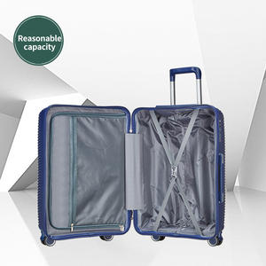 Juego de 3 Maletas Rígidas de PP para Negocios, con Candado TSA, Ruedas Giratorias, 20, 24 y 28 Pulgadas, Ligeras, Diseño Tejido Personalizado - Product Image 5