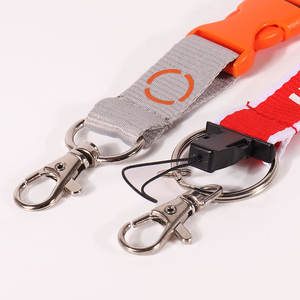 Tali Lanyard Polyester Custom Logo Cetak Offset dengan Tempat Kartu ID untuk Acara - Product Image 2