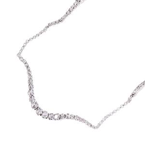 Live4u डिजाइनर लक्जरी न्यूनतम 18k सोने की प्लेटेड वेव गैंडा महिलाओं के लिए अद्वितीय ज्यामितीय क्लोन चेन हार - Product Image 5