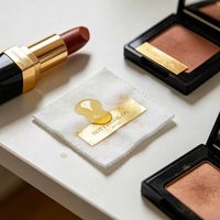 Étiquette personnalisée YSB résistante aux taches d'huile, estampage à chaud doré, pour maquillage (rouge à lèvres et fard à paupières)