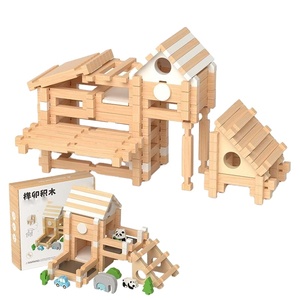 Blocchi di Costruzione Luban Mortise Tenon, Giocattolo Educativo per Bambini, Kit di Assemblaggio Pratico, Piccolo Architetto, Gioco di Costruzione in <span class=keywords><strong>Legno</strong></span> - Product Image 1
