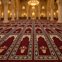 Tapis de prière musulman tissé sur mesure imprimé, en polyester antidérapant, Sajjadah, tapis de prière islamique, OEM, faible MOQ 2026