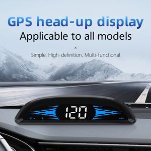 จอแสดงผลบนกระจกหน้ารถ ระบบนำทางดิจิตอล GPS พร้อมมาตรวัดความเร็ว จอแสดงผลระบบคู่ GPS แสดงความเร็ว/เวลา/ทิศทาง/ระยะทาง - Product Image 3