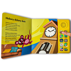 Fabricación personalizada <span class=keywords><strong>para</strong></span> niños Módulo de <span class=keywords><strong>libro</strong></span> de <span class=keywords><strong>audio</strong></span> Libros de tablero de aprendizaje temprano con botones de <span class=keywords><strong>libro</strong></span> de sonido Empuje de botones múltiples - Product Image 6