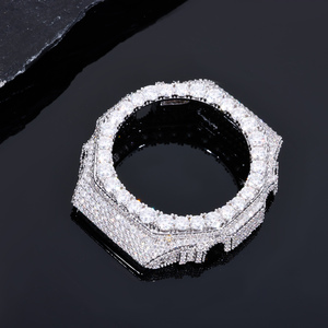 Buss Down GA2100 Moissanite Thorn Watch Case Luxury Gold Plated VVS Diamond Iced Out Watch Bezel Parts Hip Hop Jewelry - Product Image 5