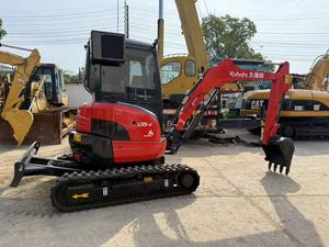 Kubota-Mini pelleteuse U35-4 U35 de 3 tonnes d'occasion avec patins en caoutchouc - Product Image 3