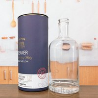 Bouteille de vin en verre vide ronde personnalisée de 50 ml à 1000 ml pour whisky, vodka, gin et autres boissons, différentes tailles de 50 ml à 1000 ml