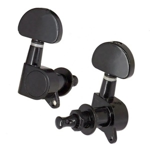 מכירת חיסול - מנגני גיטרה אטומים 3L3R, ראשי מכונה אטומים לגיטרה, מפתחות כיוון בצבע שחור - Product Image 3