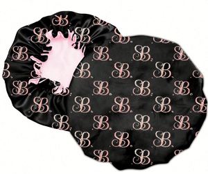 Gorro de Dormir de Seda Satinada de Doble Capa de Poliéster de Alta Calidad para Uso Diario, para Cabello Natural - Product Image 3