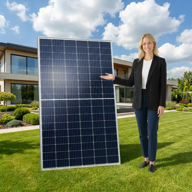 N- Bifacial Solar Panel 620W-635W 1500V DC Monocrystalline PV Module 24.06% Efficiency 182mmx182mm CE IEC TUV Solar