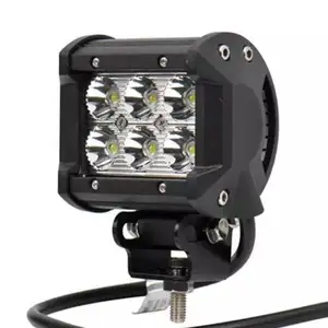 2160lm 18w 4 polegadas led barra de luz inundação feixe offroad barra de luz trabalho