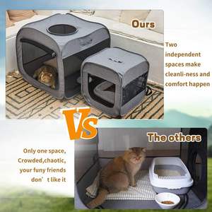 Draagbare Snelopenende Multi-Space Inklapbare Hondenkratten Voor Kleine Honden Puppy Box - Product Image 4